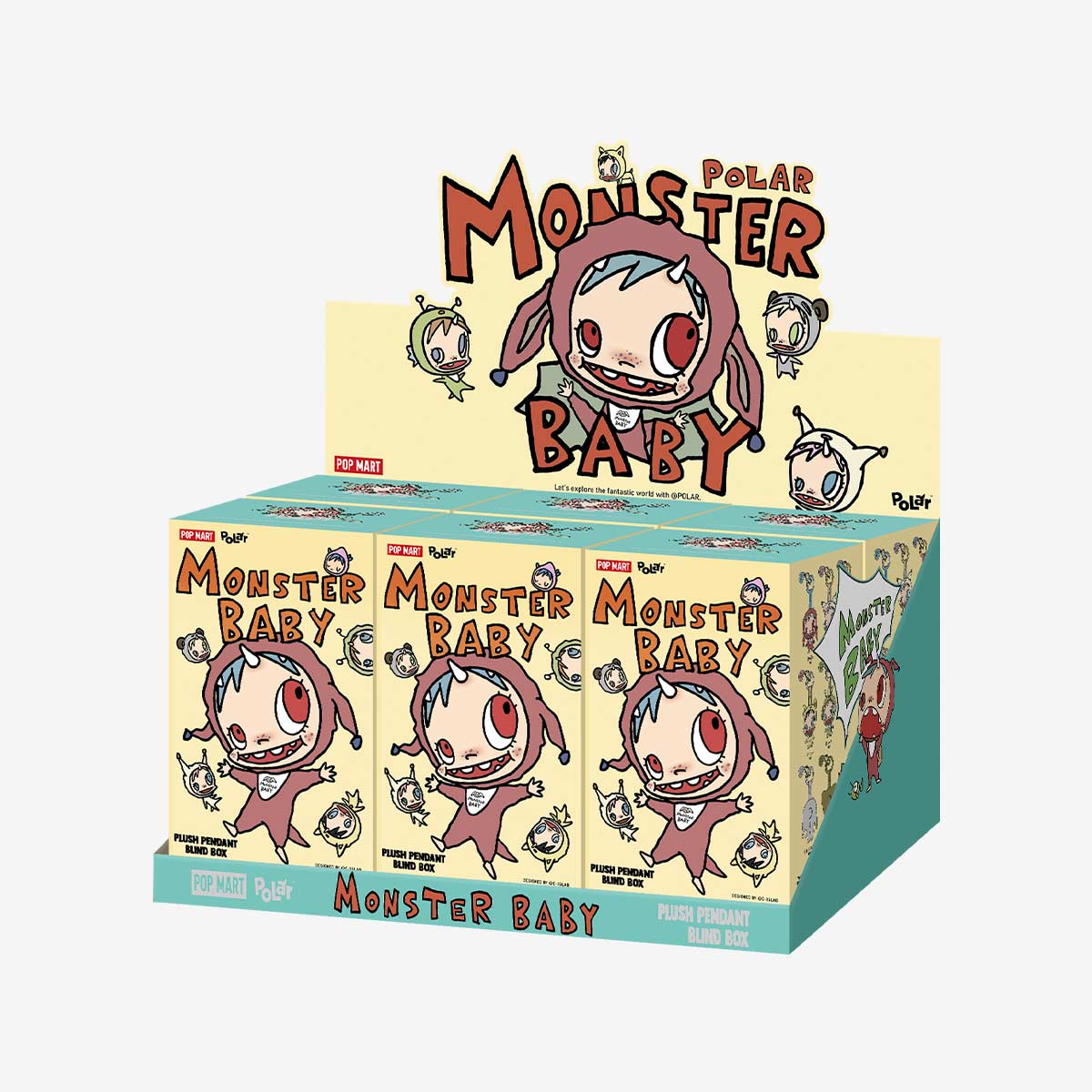 A212 POLAR - モンスターベイビーコレクションシリーズ ぬいぐるみペンダント Ver.1
