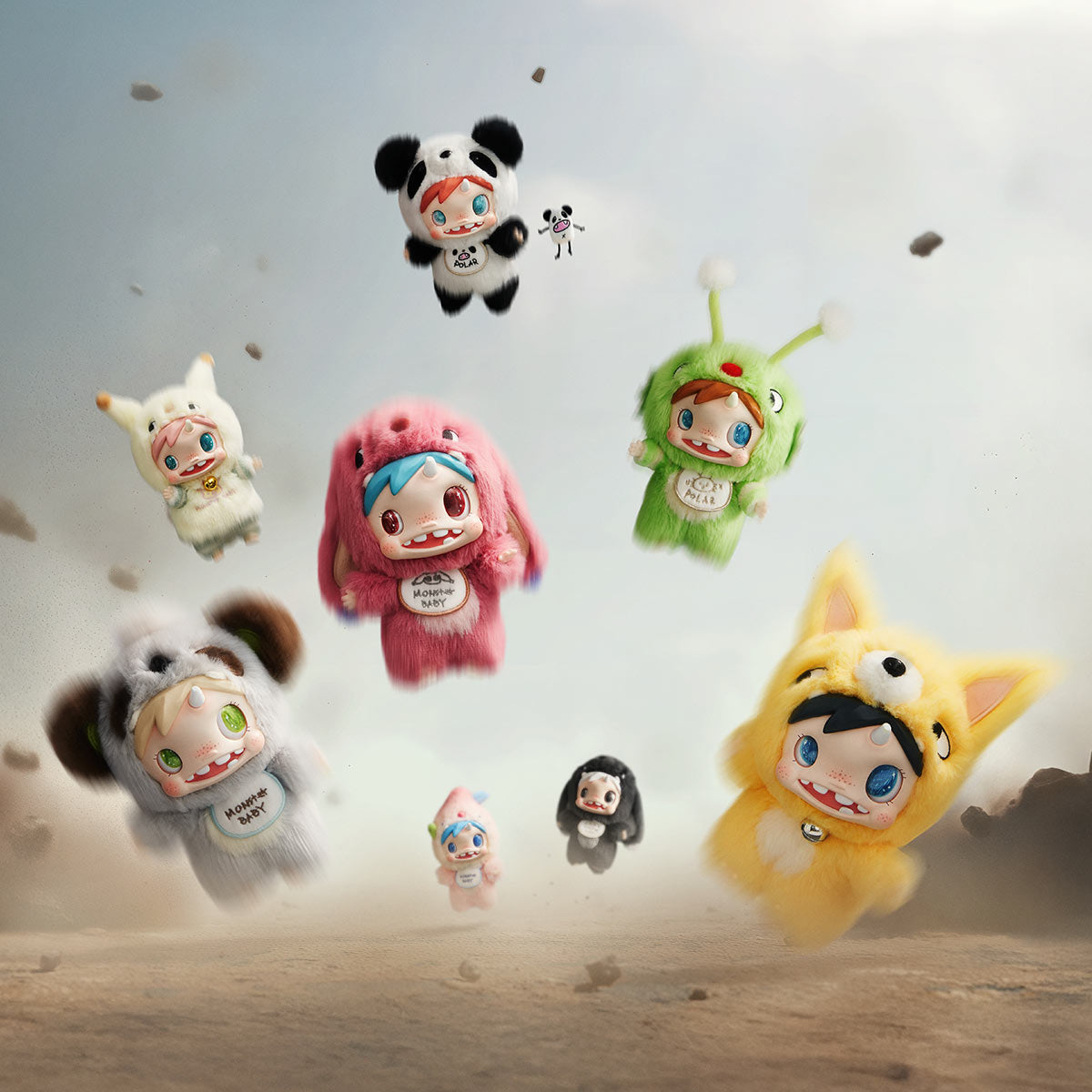 A212 POLAR - モンスターベイビーコレクションシリーズ ぬいぐるみペンダント Ver.1